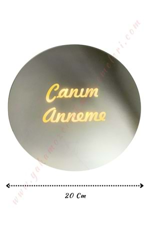 Cam Buket Süsleme Aynası - Canım Anneme - İ