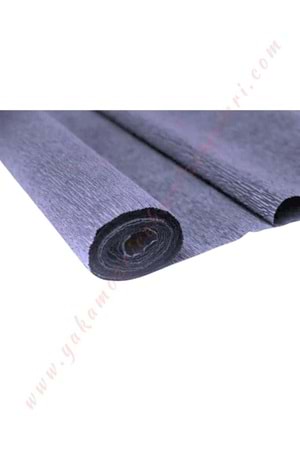 Krapon Krep Çağdaş Çiçek Hediye Paketleme Kağıdı Boy 2,5 Metre En 50 Cm - Antrasit