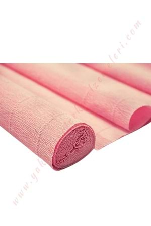 Krapon Krep Çağdaş Çiçek Hediye Paketleme Kağıdı Boy 2,5 Metre En 50 Cm - Somon