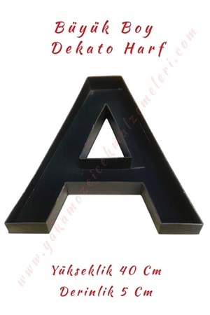 A Büyük Boy Dekato Harf Suya Dayanıklı Kesme - Canlı Çiçek Aranjman Altlığı - A Harfi