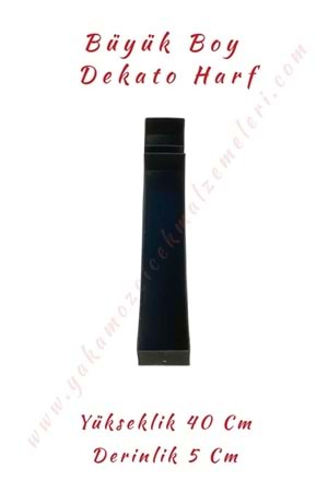 I-İ Büyük Boy Dekato Harf Suya Dayanıklı Kesme - Canlı Çiçek Aranjman Altlığı - I-İ Harfi