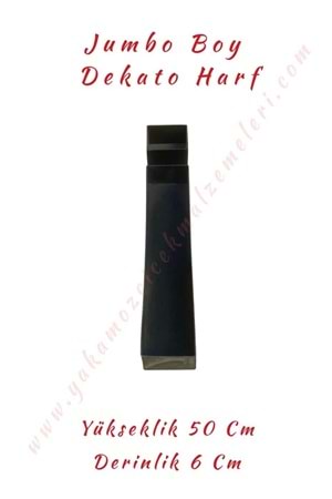 I-İ Jumbo Boy Dekato Harf Suya Dayanıklı Kesme - Canlı Çiçek Aranjman Altlığı - I-İ Harfi