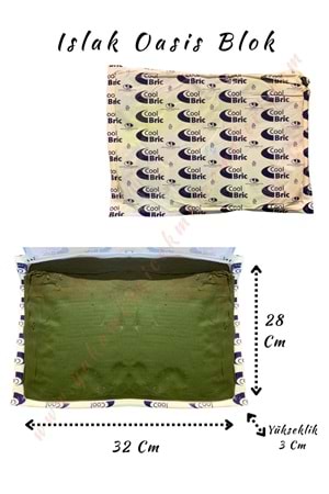 Islak Oasis Blok - 32*28*3 Cm