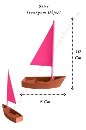 3D Baskı Teraryum Obje - Gemi