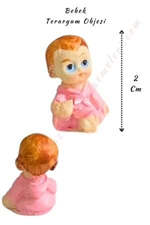 Minyatür Oturan Kız Bebek - Teraryum Obje