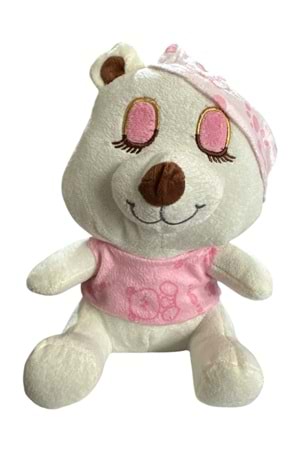 Oyuncak Uyuyan Ayı 24 cm - Açık Pembe