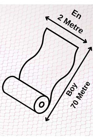 70 Metre Katlı Tül - Kahverengi - 2 MT X 70 Metre