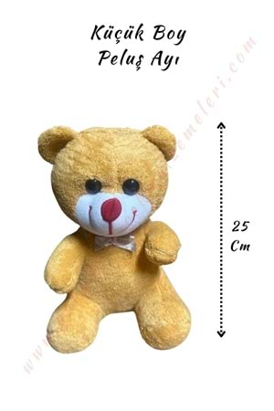 Peluş Ayı Küçük Boy - Açık Kahverengi - 25 Cm