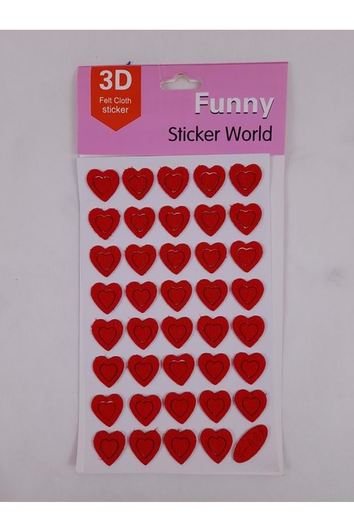 KIRTASİYE KALP PAKET STİKER