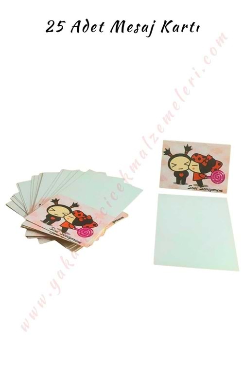 25 Adet Mesaj Kartı - Animasyon