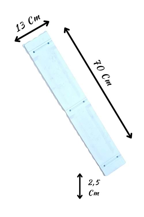 Dikdörtgen Büyük Boy Beyaz Oasis Aranjman Altlığı 70 x 13 x 2,5 Cm Çiçek Süngeri