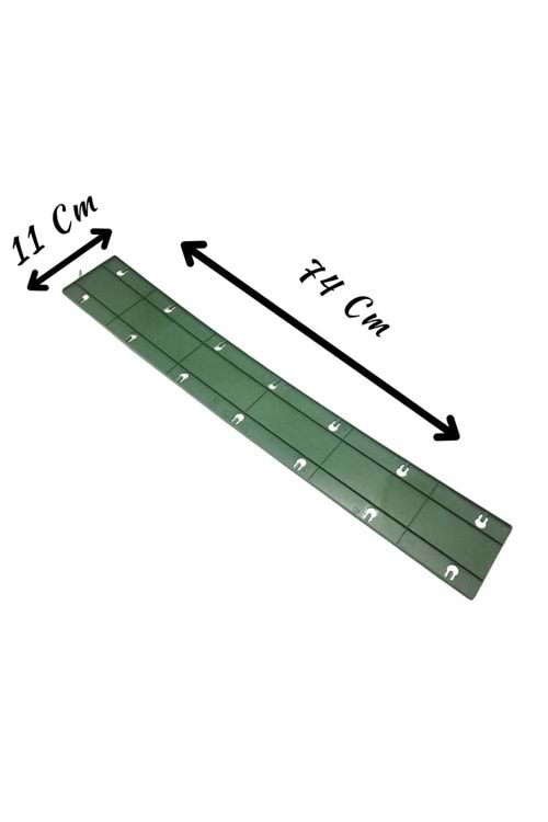 Dikdörtgen Büyük Boy Yeşil Oasis Aranjman Altlığı 74 x 11 x 1 cm Çiçek Süngeri YK-5