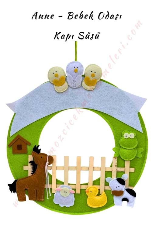 Bebek Kapı Süsü - Yeşil