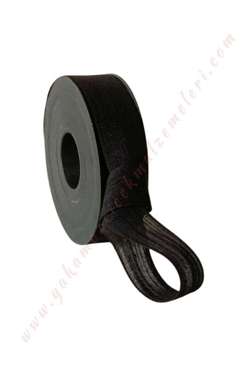 Keten Kurdele 2,5 Cm x 20 Metre - Siyah