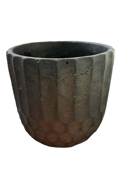 BETON PETEKLİ OLUKLU SAKSI