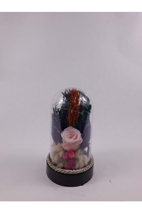 TERS FANUS MİKA COVER SOLMAYAN GÜL 000100 - BEBE PEMBE - STD