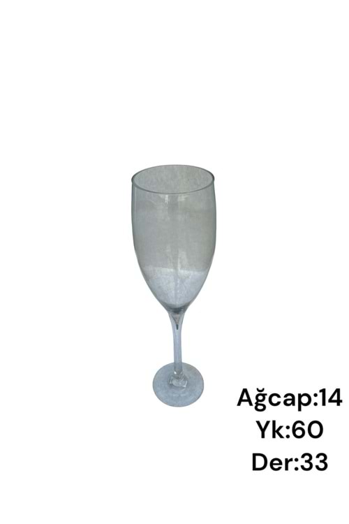 Cam Kadeh Jumbo Boy 14*60 Cm Derinlik 33 Cm 006