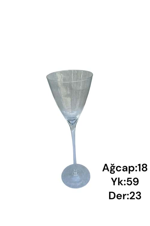 Cam Kadeh Jumbo Boy 18*59 Cm Derinlik 23 Cm 011