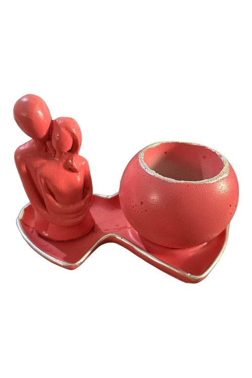 KALP TABAKLI SEVGİLİ KAKTÜSLÜK -pembe