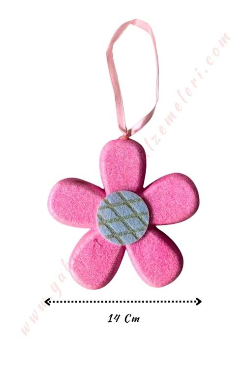 Strafor Simli Papatya 14 Cm - Pembe