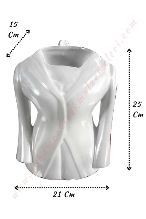 Seramik Kaftan Vazo 21*15*25 Cm