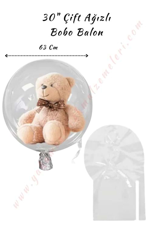 Bobo Balon - 30 İnch Çift Girişli - 1 Adet