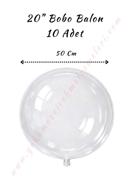 Bobo Balon - 20 İnch - 10 Adet