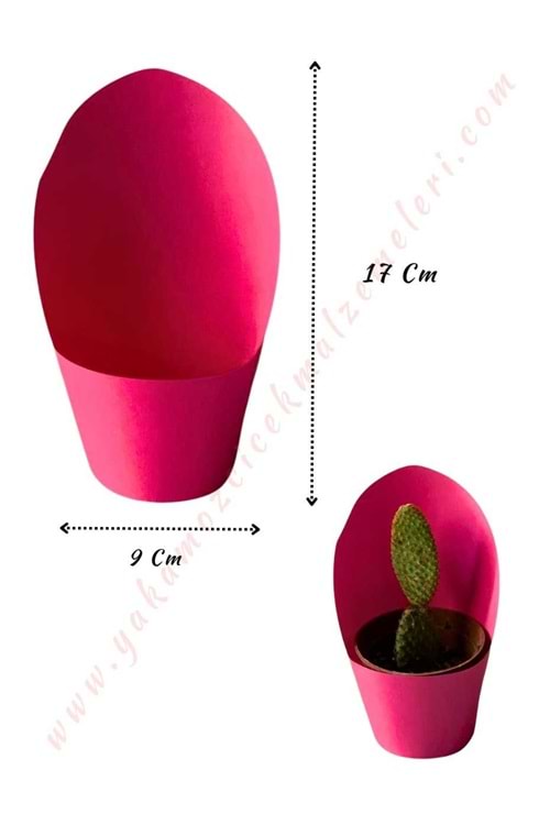 Kraft Skulent Kaktüs Süsleme Kağıdı Orta Boy 20 Adet Kaktüslük - Açık Pembe