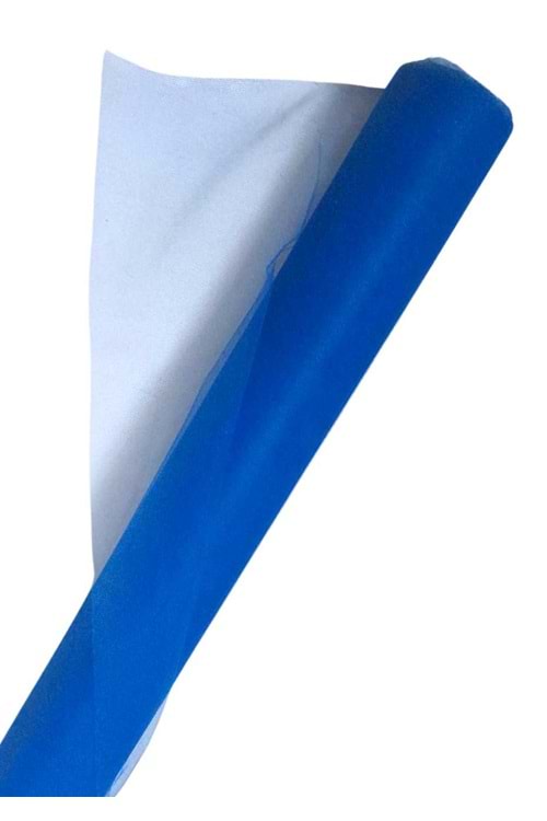 Gold Tül Renkli - Tül Modelleri - Gold - Mavi - 70 CM X 27 METRE