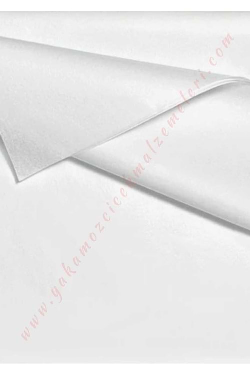 Renkli Pelur Kağıt 50*70 cm 40 lı Paket Çiçek Buketi Hediye Paketleme Malzemesi YK-303 - Beyaz