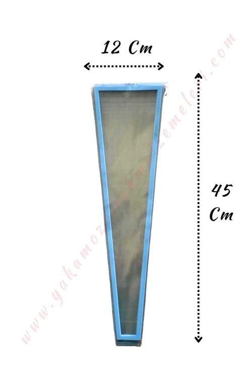 Çiçek Poşeti Çerçeveli 50 Adet 12*45 Cm - Tek Güllük YK-269 - Açık Mavi