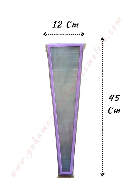 Çiçek Poşeti Çerçeveli 50 Adet 12*45 Cm - Tek Güllük YK-269 - Lila