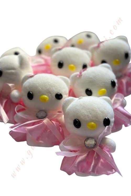 Hello Kitty Strafor Buket Süsleme Objesi 10 Lu Paket YK-277 - Açık Pembe