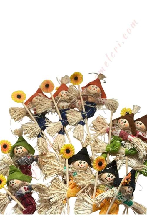 Cadılar Bayramı Halloween Papatya 12 Adet Boy 20 Cm Yükseklik 35 Cm YK-373 - Çok Renkli