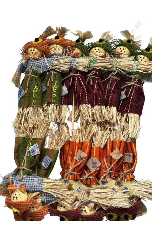 Cadılar Bayramı Halloween Şapkalı 12 Adet Boy 20 Cm Yükseklik 35 Cm YK-372 - Kahverengi