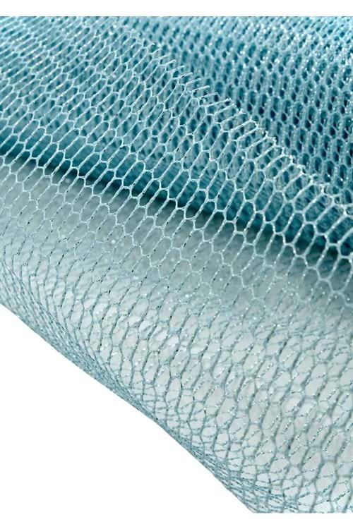 Tergal Simli - Tergal Modelleri - Simli Tergal - Mavi - 70 CM X 10 MT