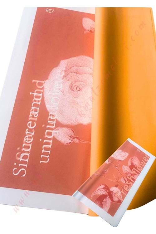 Fresh Flower Kesik İthal Selefon 58*58 Cm YK-320 - Turuncu