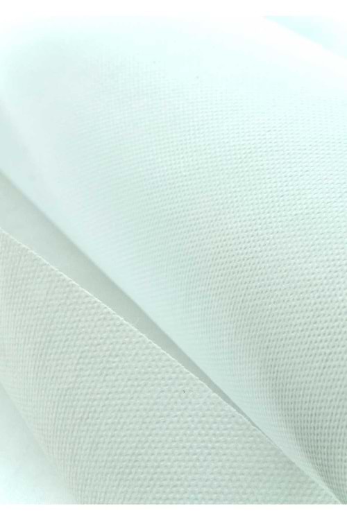 Renkli Tela - Tela Modelleri - Düz Tela - Beyaz - 70 CM X 10 METRE