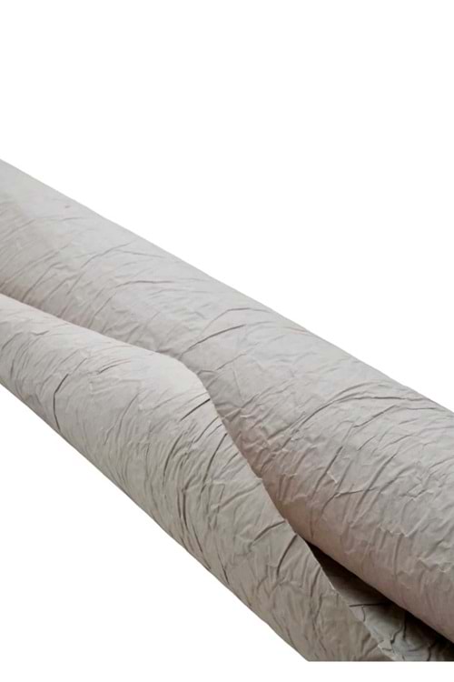 Buruşuk Kağıt - Buruşuk Kağıt - Düz Renkli - Gri - 60-70 CM X 9 METRE