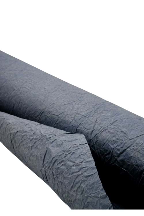 Buruşuk Kağıt - Buruşuk Kağıt - Düz Renkli - Siyah - 60-70 CM X 9 METRE