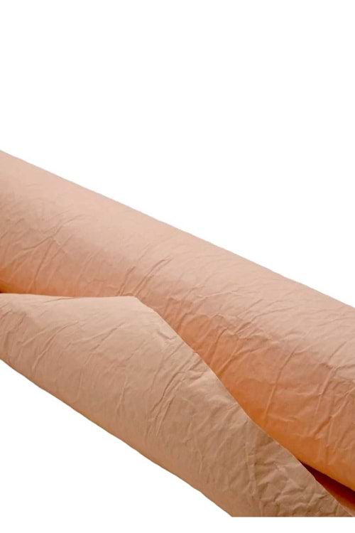 Buruşuk Kağıt - Buruşuk Kağıt - Düz Renkli - Somon - 60-70 CM X 9 METRE