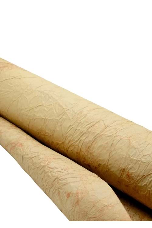 Buruşuk Kağıt Ebruli - Buruşuk Kağıt - Ebruli - Bakır - 58 CM X 9 METRE