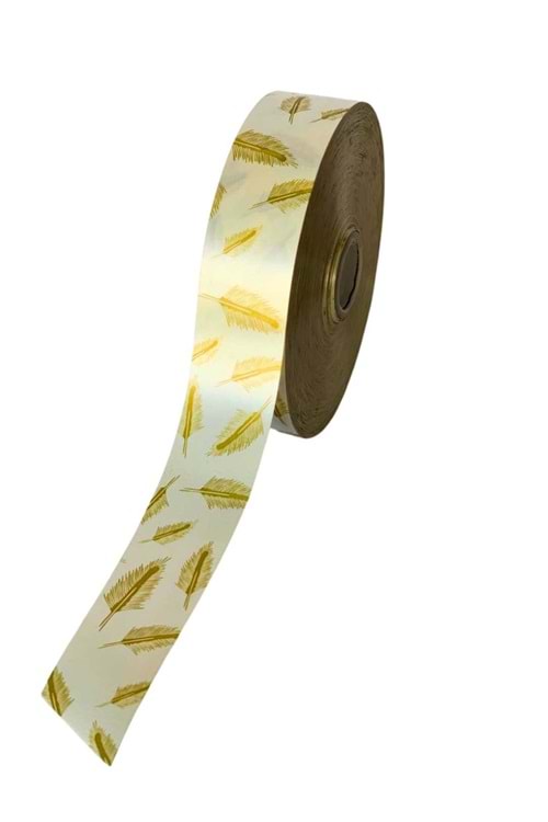 Desenli Rabant Kurdele 3 Cm X 50 Metre - Rabant Modelleri - Desenli Rabant - Krem - 3 CM X 50 METRE