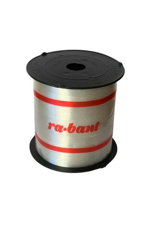 İnce Rabant Kurdele 8 mm x 200 Metre - Rabant Modelleri - Renkli Rabant - Beyaz - 8 MM X 200 METRE
