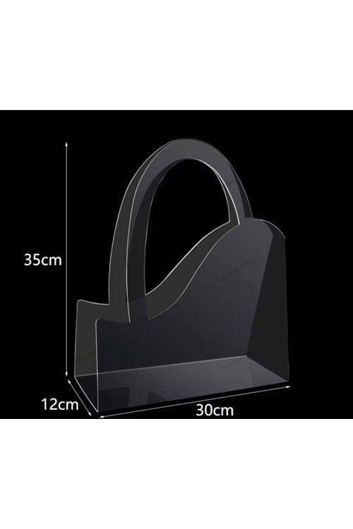 Şeffaf Çiçek Taşıma Çantası Kelebek Kesimli 50 Micron