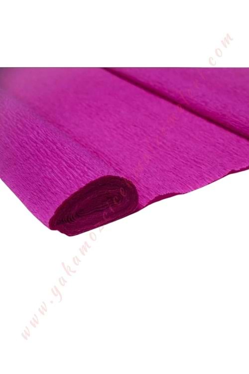 Krapon Krep Çağdaş Çiçek Hediye Paketleme Kağıdı Boy 2,5 Metre En 50 Cm - Mor