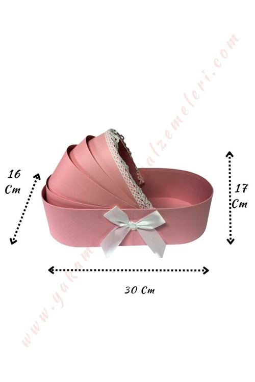 Bebek Puseti Aranjman Altlığı 30*16*17 Cm - Pembe