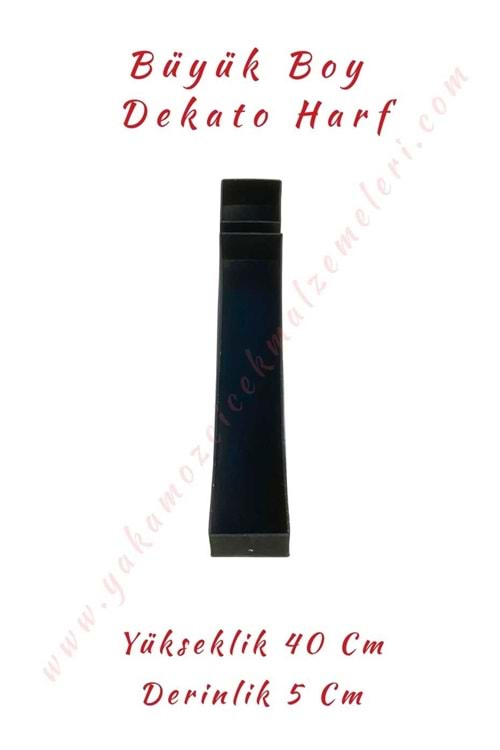 I-İ Büyük Boy Dekato Harf Suya Dayanıklı Kesme - Canlı Çiçek Aranjman Altlığı - I-İ Harfi