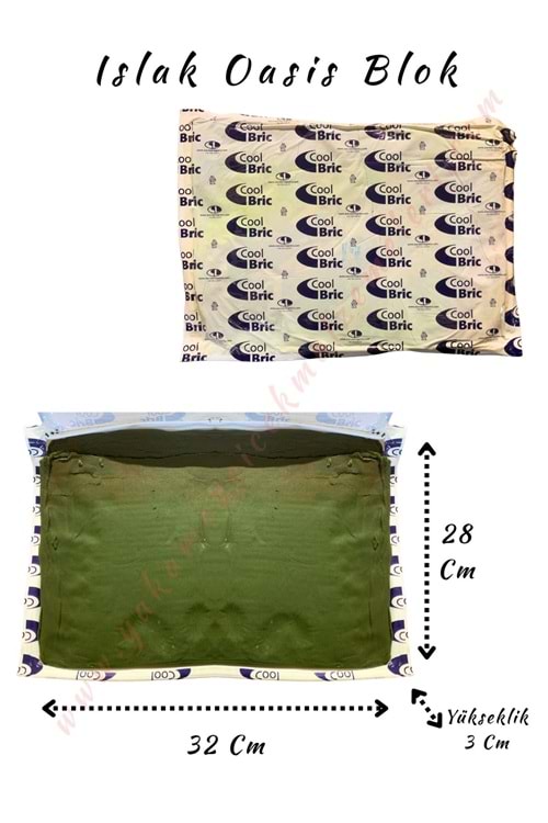Islak Oasis Blok - 32*28*3 Cm