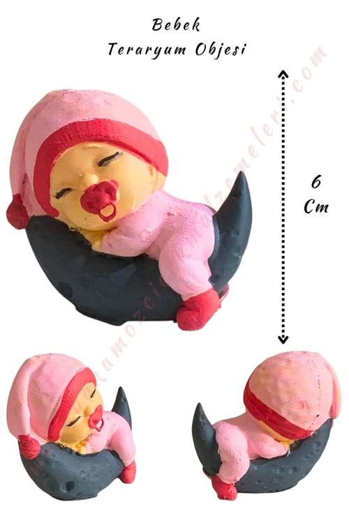 3D Baskı Teraryum Obje - Uyuyan Bebek